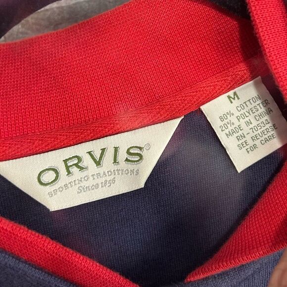 5 for $25🔥Vtg. Orvis Navy Button Front Cardinal Embroidered Jacket Medium - Picture 4 of 5